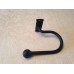  A Pair of Black Wrought Iron Tie Backs with Ball Ends